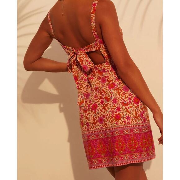 Vici Dresses & Skirts - Vici Amayan Baby Doll Mini Dress Womens Size Xsmall orange pink